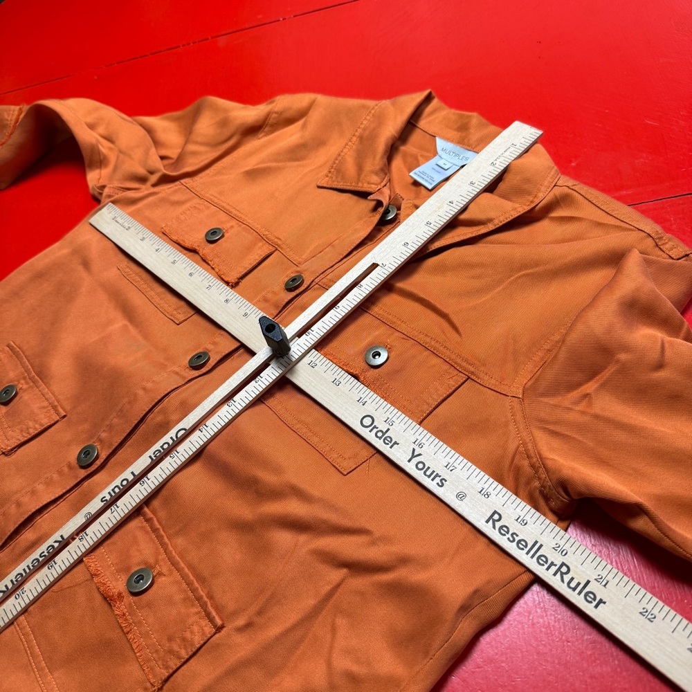 MULTIPLES RUST ORANGE JACKET - Picture 2 of 4